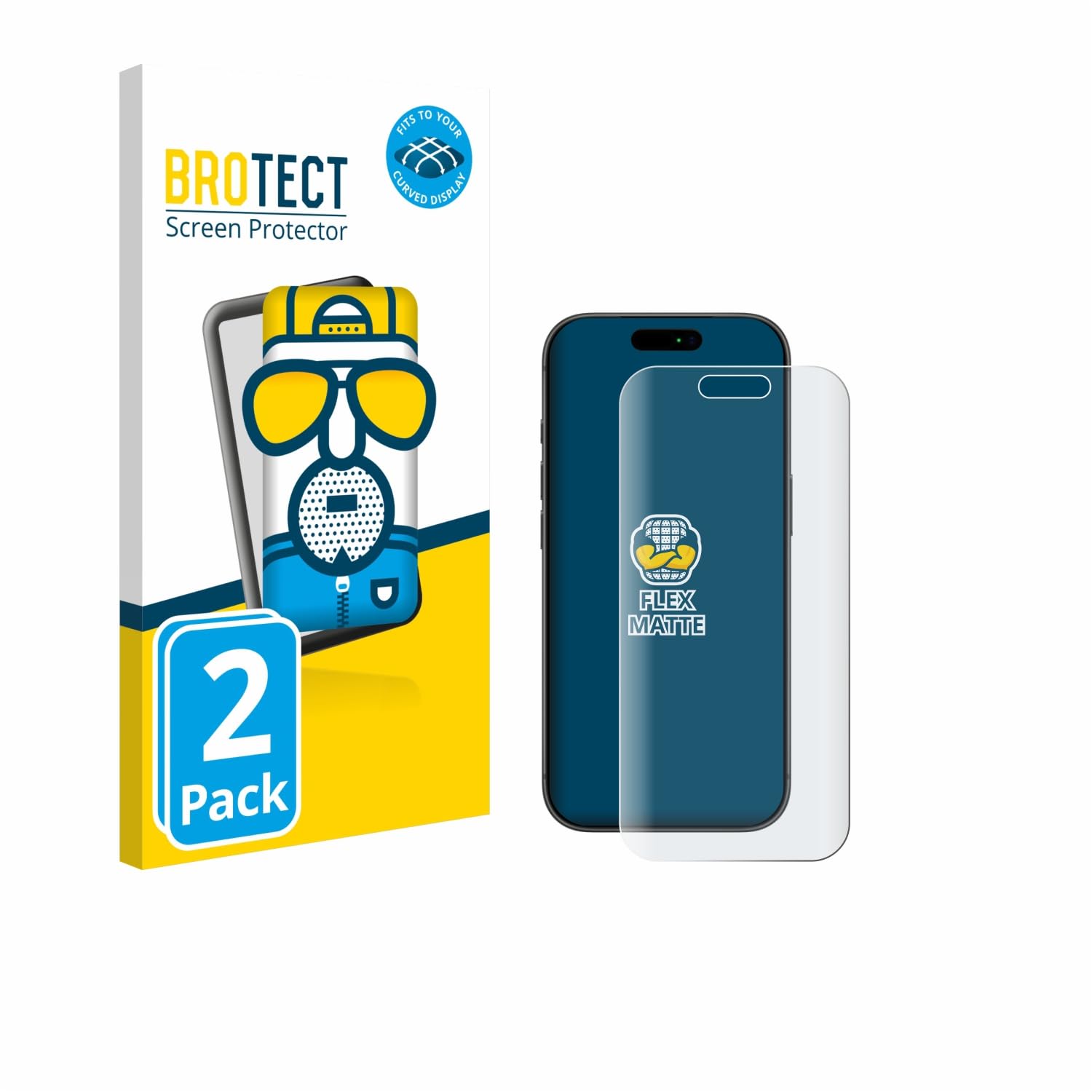 brotect-full-cover-schutzfolie-matt-f-r-apple-iphone-17-pro-2er-pack image 2
