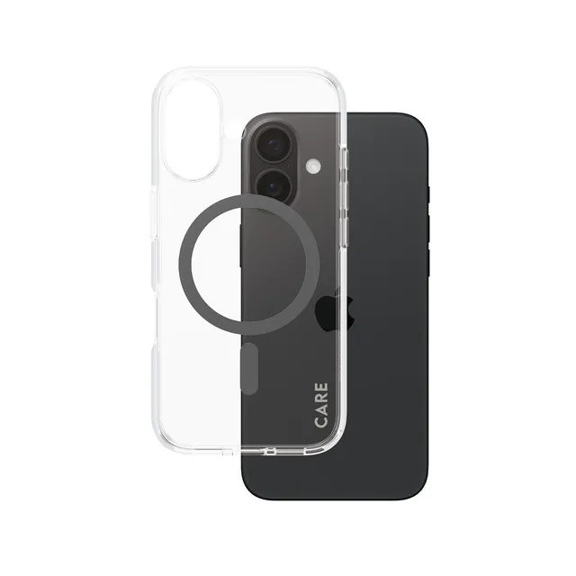 care-by-panzerglass-urban-combat-case-transparent-schwarz-magsafe-iphone-16 image 1
