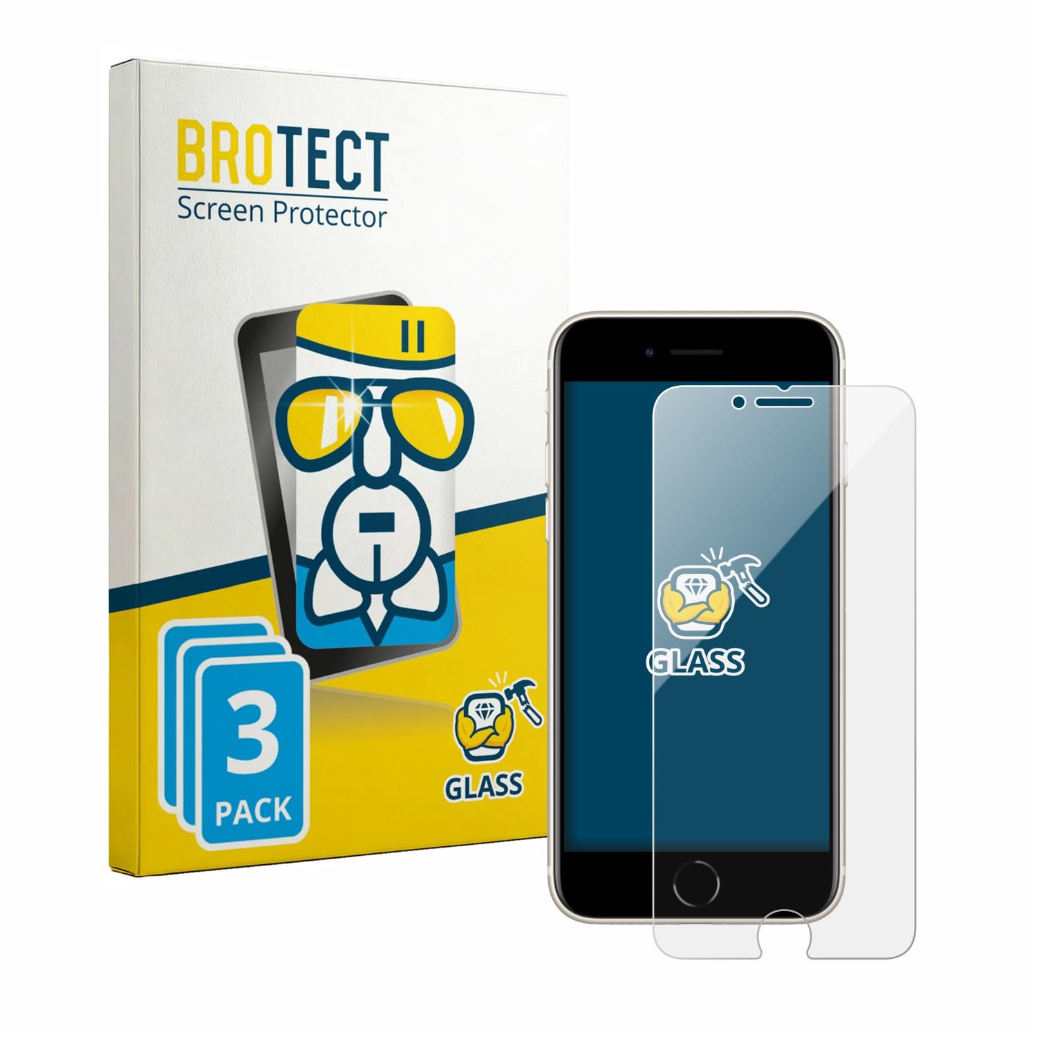 brotect-airglass-panzer-schutzglas-3er-pack-f-r-apple-iphone-se-3-2022 image 2