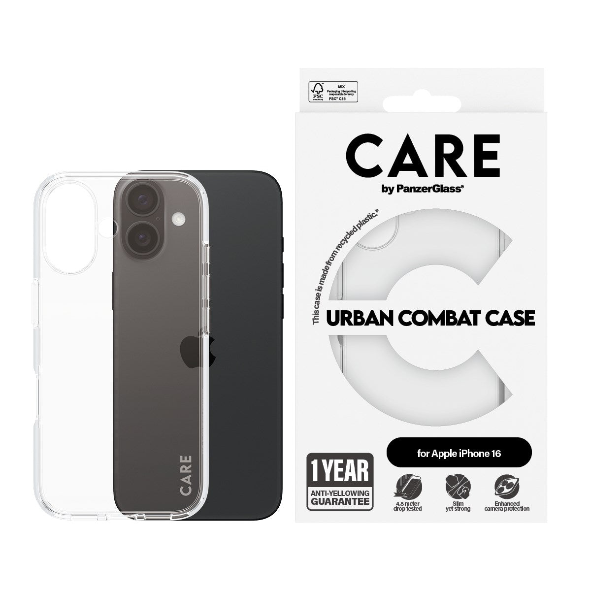 care-by-panzerglass-urban-combat-case-transparent-f-r-iphone-16 image 2