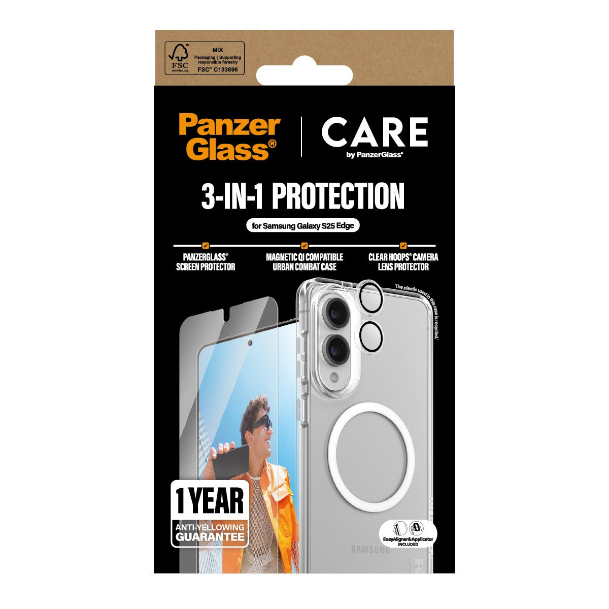 panzerglass-care-3-in-1-bundle-samsung-galaxy-s25-edge-displayschutz-h-lle-kamer image 3