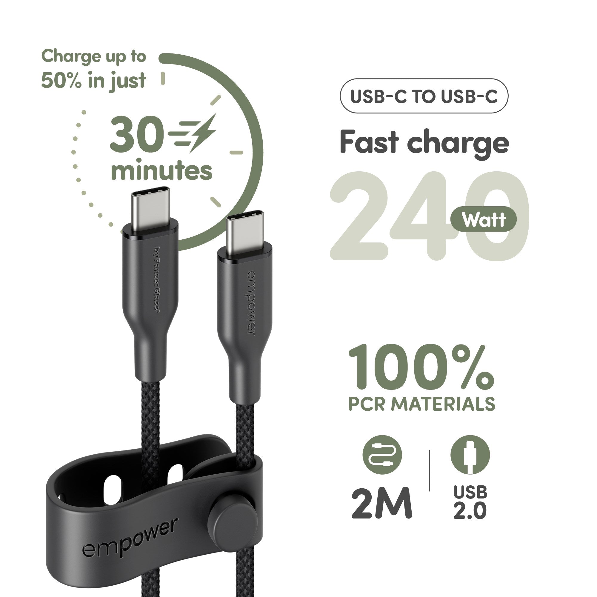 empower-by-panzerglass-racing-usb-c-zu-usb-c-kabel-240w-2m-schwarz image 8