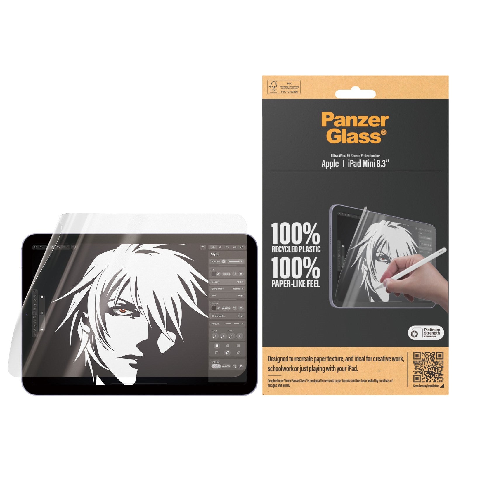 panzerglass-graphicpaper-displayschutz-ipad-mini-8-3-zoll-2021-2024 image 2
