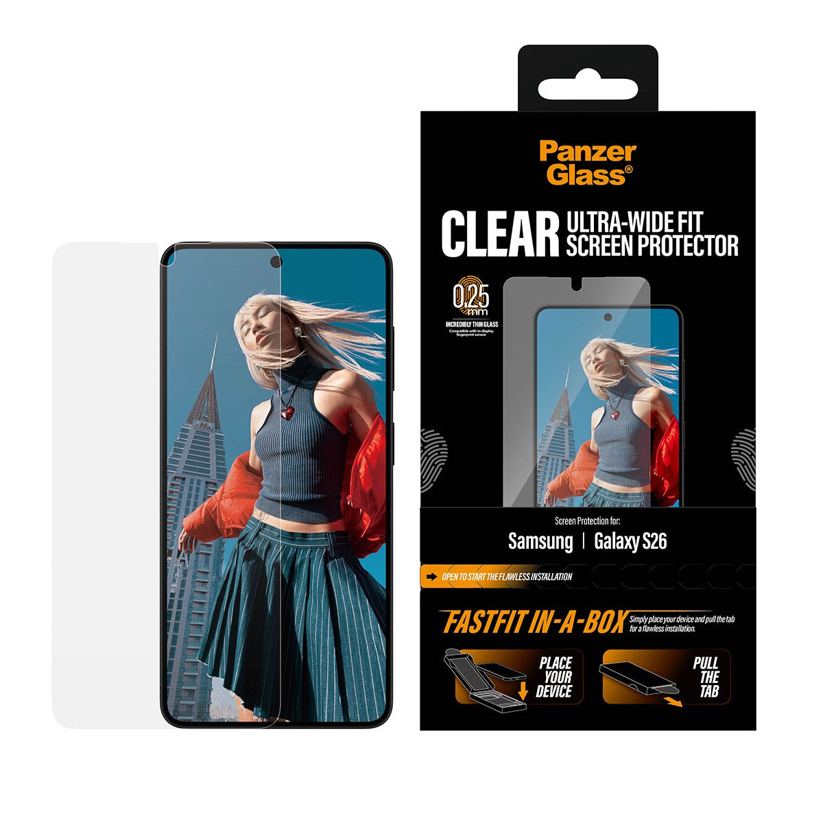 panzerglass-displayschutz-samsung-galaxy-s26-ultra-wide-fit-mit-fastfit-in-a-box image 2