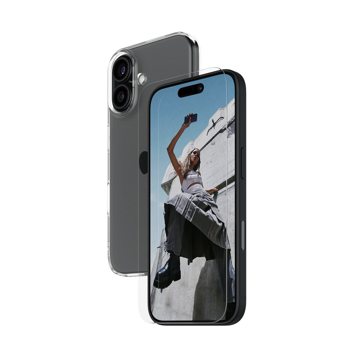 safe-by-panzerglass-2-in-1-schutz-set-iphone-16-displayschutz-h-lle image 1