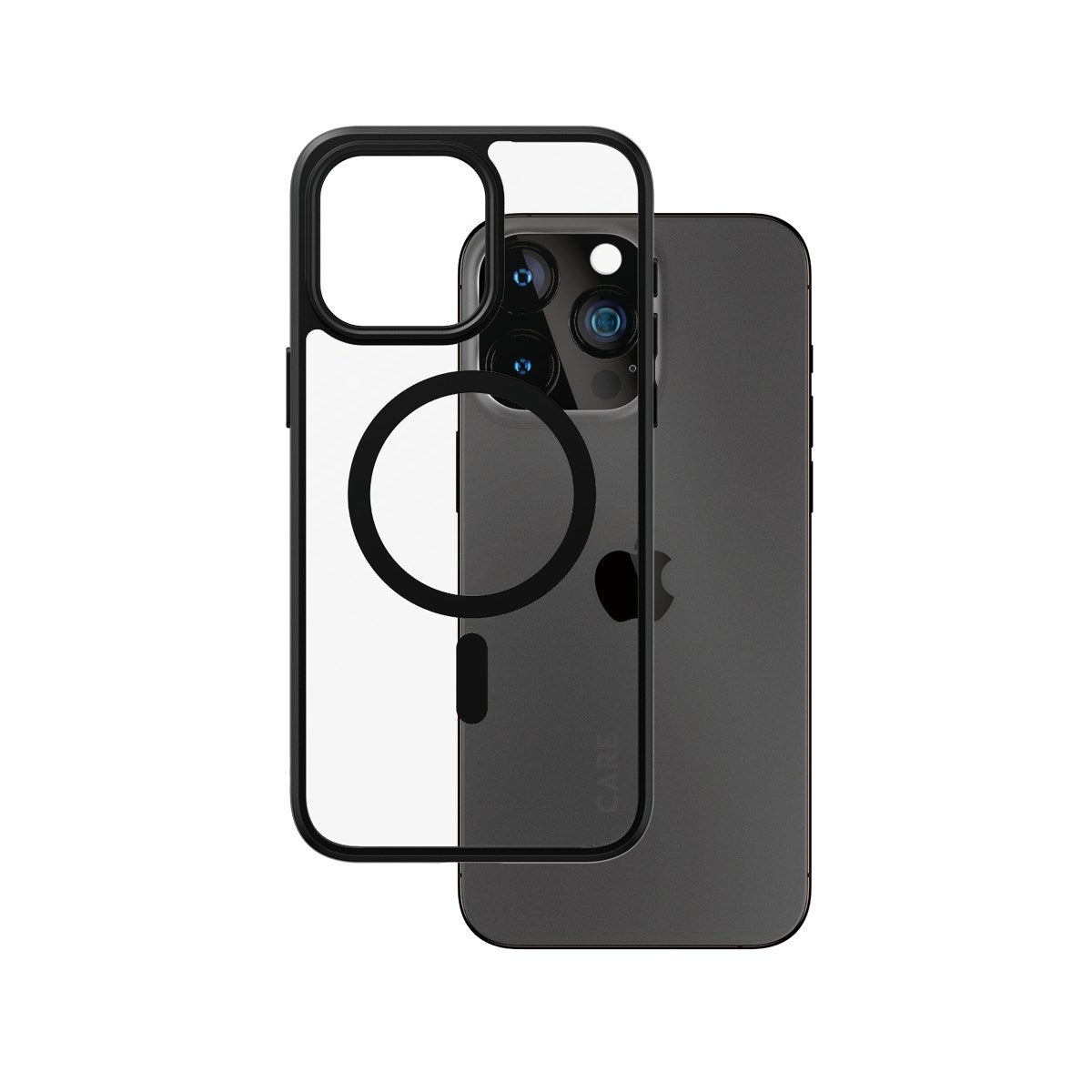care-by-panzerglass-urban-combat-case-transparent-mit-schwarz-magsafe-iphone-15- image 1
