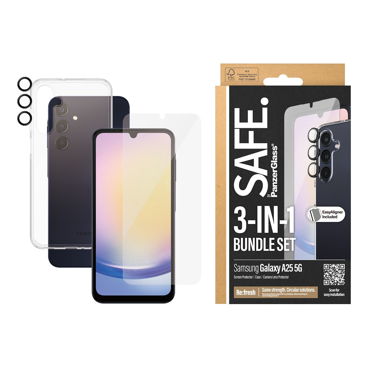 safe-by-panzerglass-3-in-1-schutz-set-f-r-samsung-galaxy-a25-5g image 2