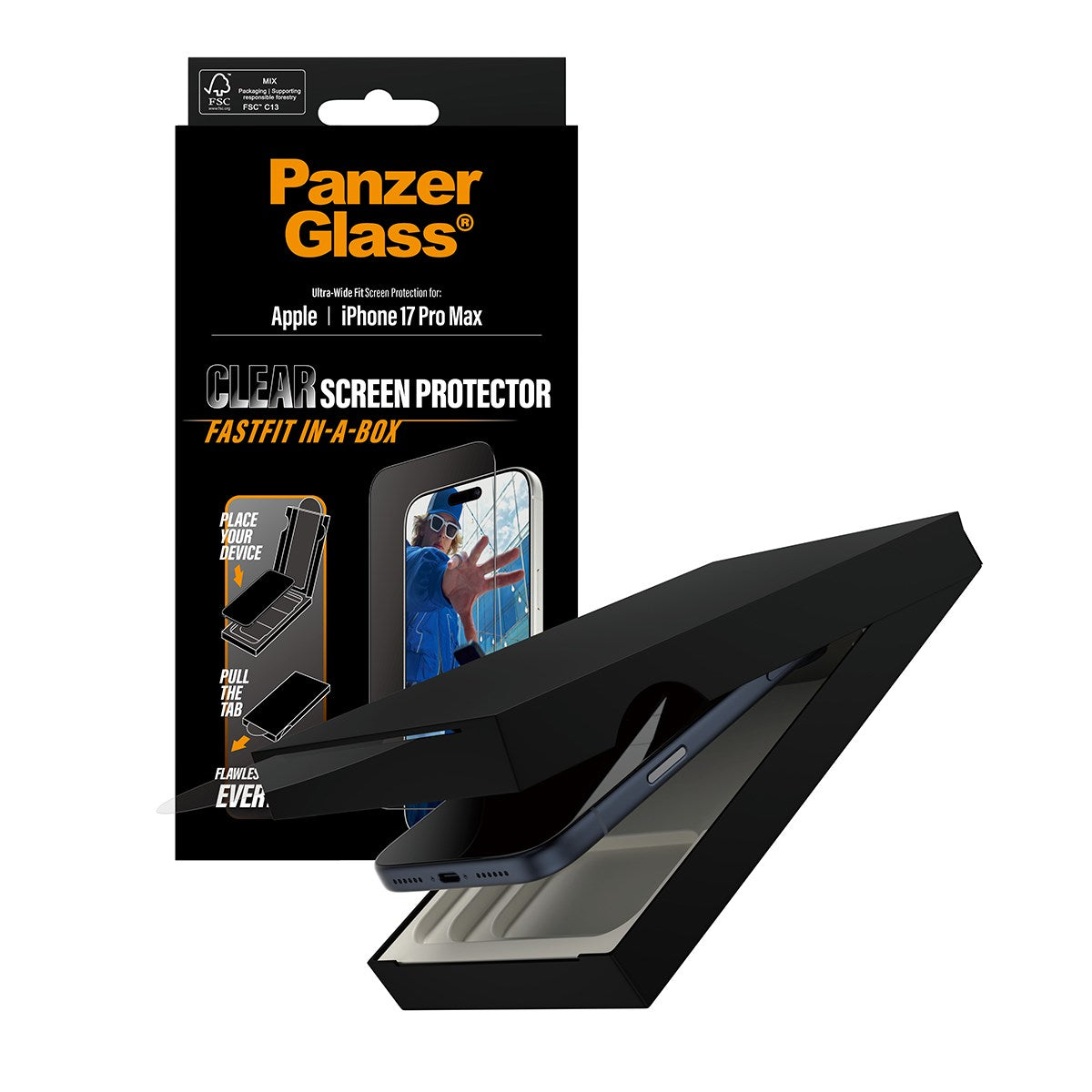panzerglass-displayschutz-ultra-wide-fit-f-r-apple-iphone-17-pro-max-mit-fastfit image 5