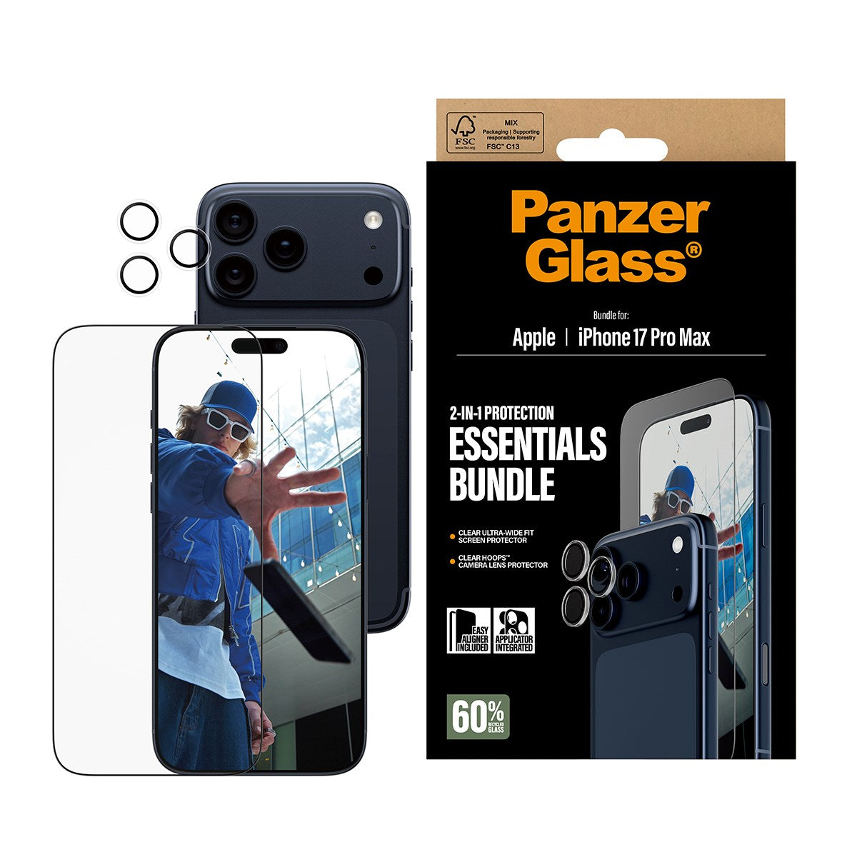 panzerglass-2-in-1-essentials-set-iphone-17-pro-max-display-kamera image 2