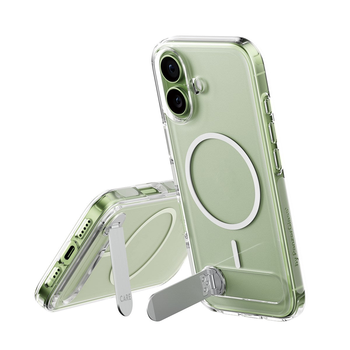 care-by-panzerglass-kickstand-case-transparent-mit-magsafe-f-r-apple-iphone-17 image 1