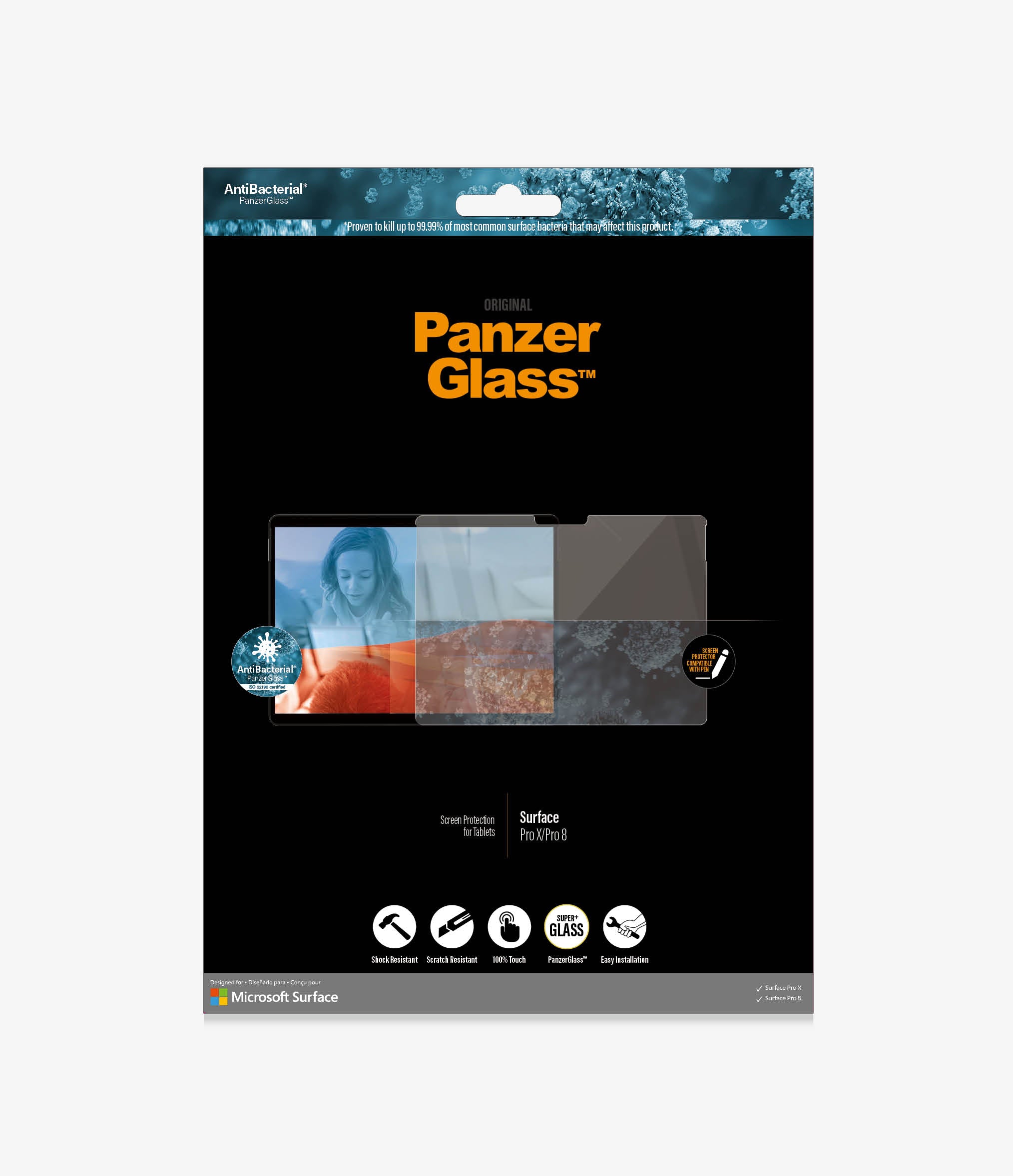 panzerglass-displayschutz-microsoft-surface-pro-x-pro-8 image 2