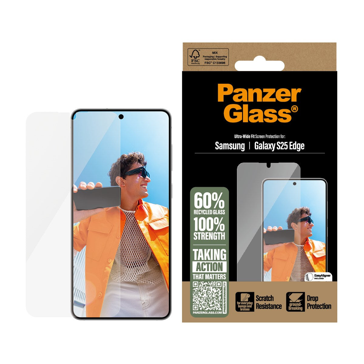 panzerglass-displayschutz-samsung-galaxy-s25-edge-ultra-wide-fit-mit-easyaligner image 2