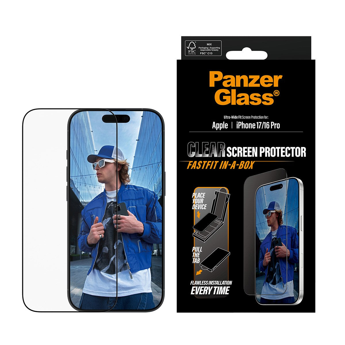 panzerglass-displayschutz-ultra-wide-fit-mit-fastfit-in-a-box-f-r-iphone-17-ipho image 2